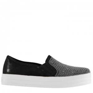 Skechers DU Shiny Trainers Ladies - Black