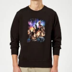 Avengers Endgame Character Montage Sweatshirt - Black