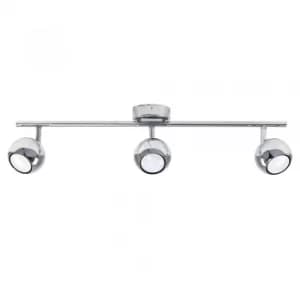 Mini Retro Eyeball 3-Way Ceiling Spotlight in Chrome