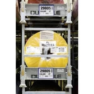 Durable A5 Landscape Magnetic Document Sleeve Dark Blue Pack of 50