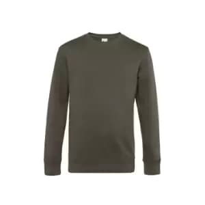 B&C Mens King Crew Neck Sweater (3XL) (Khaki)