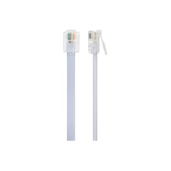 Maplin RJ11 to RJ11 6P4C ADSL Telephone Modem Cable - White, 5m