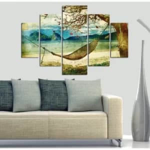 ST068 Multicolor Decorative MDF Painting (5 Pieces)