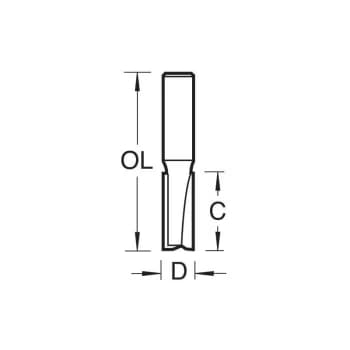 Trend - C019 x 1/4 TCT Two Flute Cutter 12.0mm x 19.1mm TREC01914TC