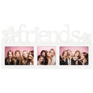 Hama collage, photo frame for photo collages, Montreal (photo frame with love lettering and hearts, for 3 photos, plastic...