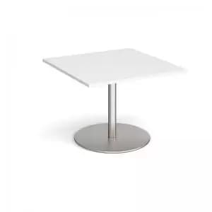 Eternal square extension table 1000mm x 1000mm - brushed steel base