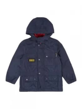 Barbour Boys Waterproof 4 Pocket Parka Jacket Blue