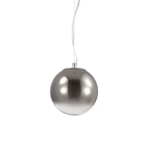 Mapa 1 Light Globe Ceiling Pendant Chrome Shade