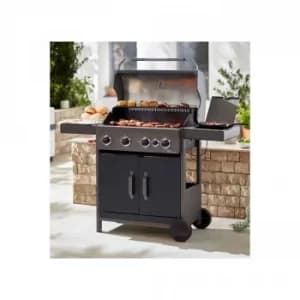 Tower Stealth 4000 Four Burner BBQ with Side Burner and Cabinets