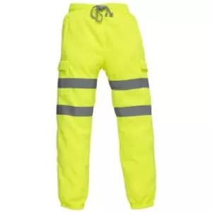 Yoko Adults Unisex Hi Vis Jogging Pants (XL) (Hi-Vis Yellow) - Hi-Vis Yellow