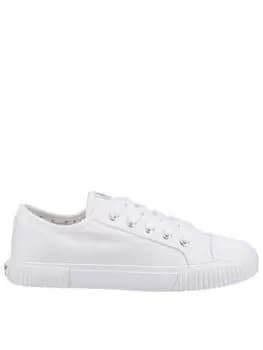 Hush Puppies Hush Puppies Brooke Canvas Plimsolls - White, Size 4, Women