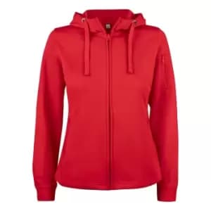 Clique Womens/Ladies Basic Active Full Zip Hoodie (M) (Red)