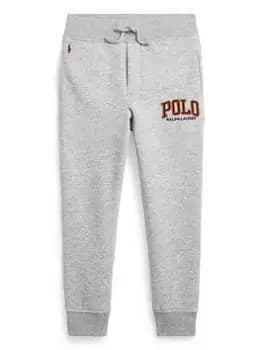 Ralph Lauren Boys Polo Logo Jog Pants - Grey Marl, Grey, Size 12-14 Years=L