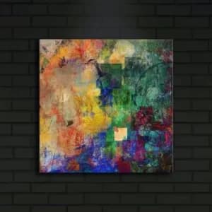 4040?ACT-1 Multicolor Decorative LED Lighted Canvas Painting