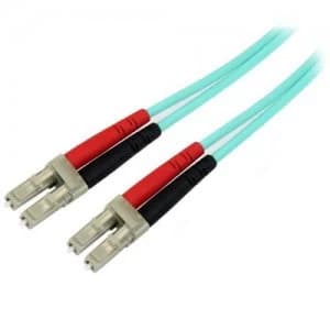 1m Aqua MM 50 125 OM4 Fiber Optic Cable