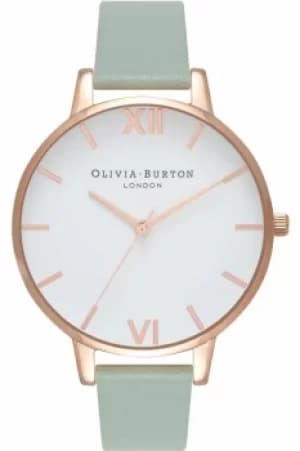 Ladies Olivia Burton White Dial Big Dial Watch OB16BDW27