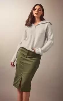 Tall Cargo Midi Skirt