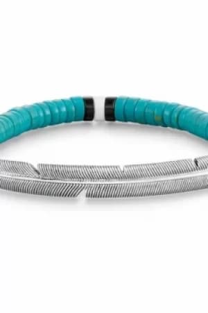 Ladies Thomas Sabo Sterling Silver ETHNO FATHER BRACELET LBA0095-886-17-L17.5