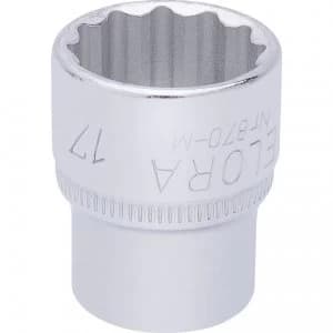 Elora 3/8" Drive Bi Hexagon Socket Metric 3/8" 17mm