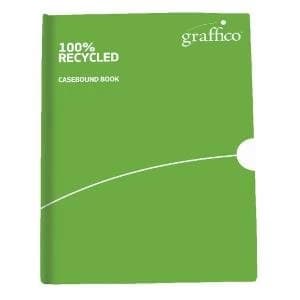 Graffico Recycled Casebound Notebook 160 Pages A4 9100032