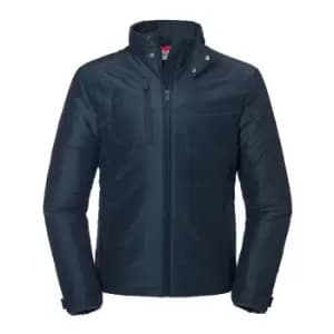 Russell Mens Cross Padded Jacket (4XL) (French Navy)