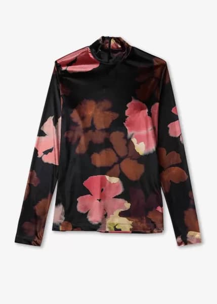 Paul Smith Floral-Print Velour Top - M