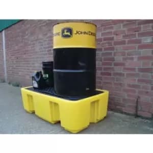 Slingsby Spillpallet for 2 x 205l Drum - Yellow