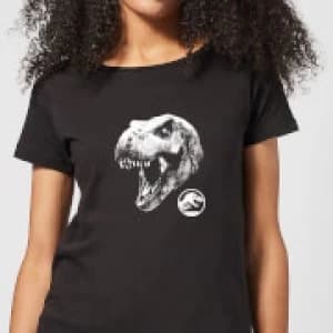 Jurassic Park T Rex Womens T-Shirt - Black