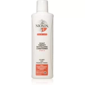 Nioxin System 4 Color Safe Scalp Therapy Revitalizing Conditioner Deeply Nourishing Conditioner For Damaged And Colored Hair 300ml