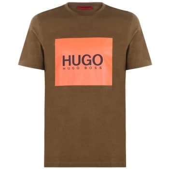 HUGO Square Logo T-Shirt - Green