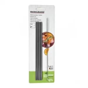 Fackelmann Stainless Steel Straw Set 4 Straight