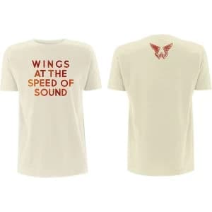 Paul McCartney - Wings at the Speed of Sound Mens Large T-Shirt - Sand