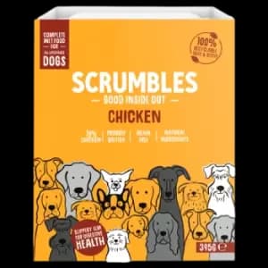Scrumbles Chicken Pate Wet Dog Food 395g