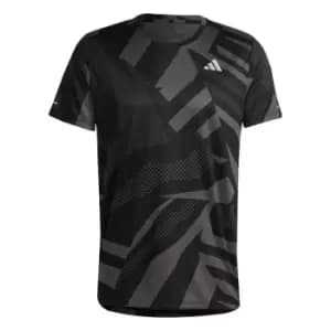 adidas Own the Run Seasonal T-Shirt Mens - Black