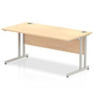 Impulse Cantilever 1600 Rectangle Desk Maple