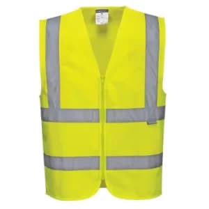 Portwest Zip Front Class 2 Hi Vis Vest Yellow XL