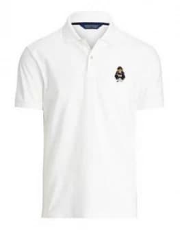Polo Ralph Lauren Golf Polo Ralph Lauren Golf Bear Short Sleeve Polo, White Size M Men
