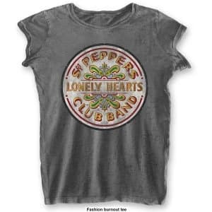 The Beatles - Sgt Pepper Drum Ladies XX-Large T-Shirt - Grey