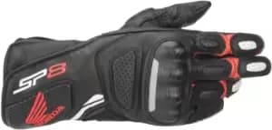 Alpinestars Honda SP-8 V2 Motorcycle Gloves, black-white-red, Size 2XL, black-white-red, Size 2XL