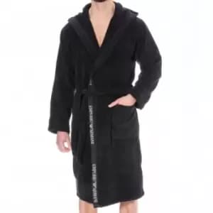 Emporio Armani Cotton Bathrobe - Black M