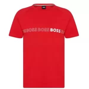 Boss RN Logo Slim Fit T Shirt - Red