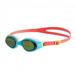 Speedo Holowonder Swimming Goggles Juniors - Lava Red/Tutquo