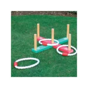Garden Quoits Game Outdoors Fun Toy Kids Adult Grass Patio
