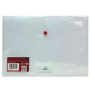 Concord Stud ID Wallet File Translucent PP A4 Clear Ref 7092 PFL Pack