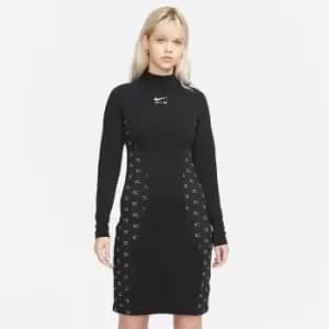 Swoosh Air Mini Dress with Long Sleeves in Cotton Mix