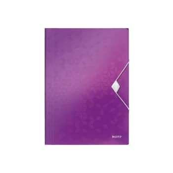 WOW 3 Flap Folder A4 Polypropylene 150 Sheet Capacity Purple - Outer Carton of 10