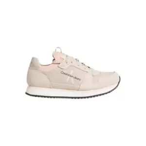 Calvin Klein Jeans Runner Sock Laceup Ny-Lth Wn - Beige