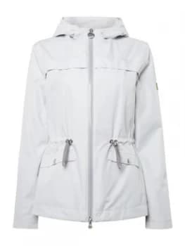 Barbour Misano Fishtail Hooded Parka Jacket White