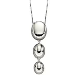 Sterling Silver Graduated Sphere Necklace