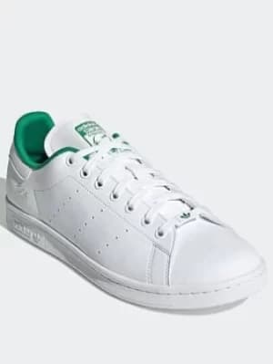 adidas Originals Stan Smith Shoes, White/Green, Size 4.5, Men